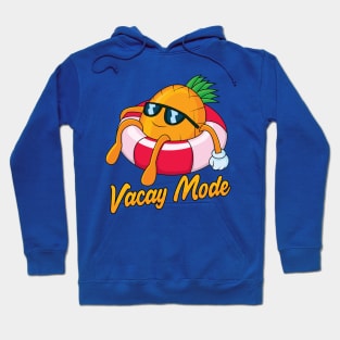 Vacay Mode Pineapple Cartoon Hoodie